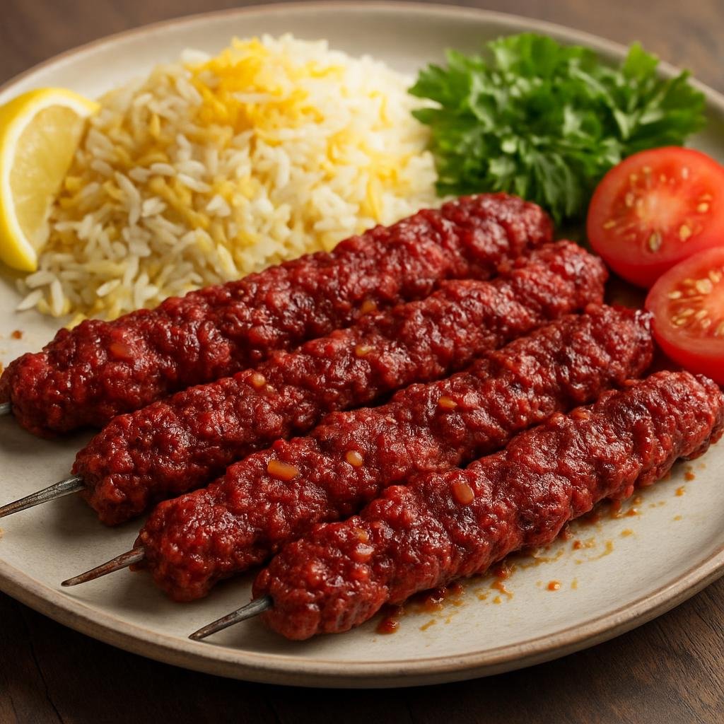 Entree: Iran – Persian Gulf Coast – کباب ترش ➤ Kabâb-e Torsh (Tart marinated grilled meat skewers flavored with pomegranate and walnuts) recipe