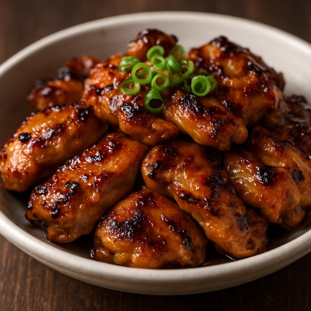 Entree: Japan – Shikoku – 阿波おどりチキン ➤ Awa Odori Chikin (Tokushima-style marinated and grilled chicken flavored with soy, sake, mirin, and citrus) recipe