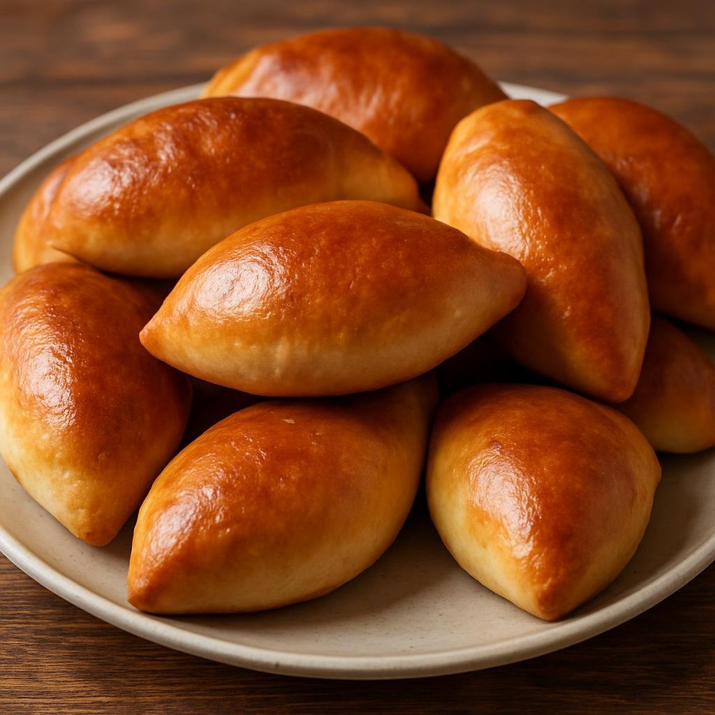 Entree: Russia – Moscow & Central Russia – Пирожки ➤ Pirozhki (Small baked or fried yeast buns stuffed with savory or sweet fillings) recipe