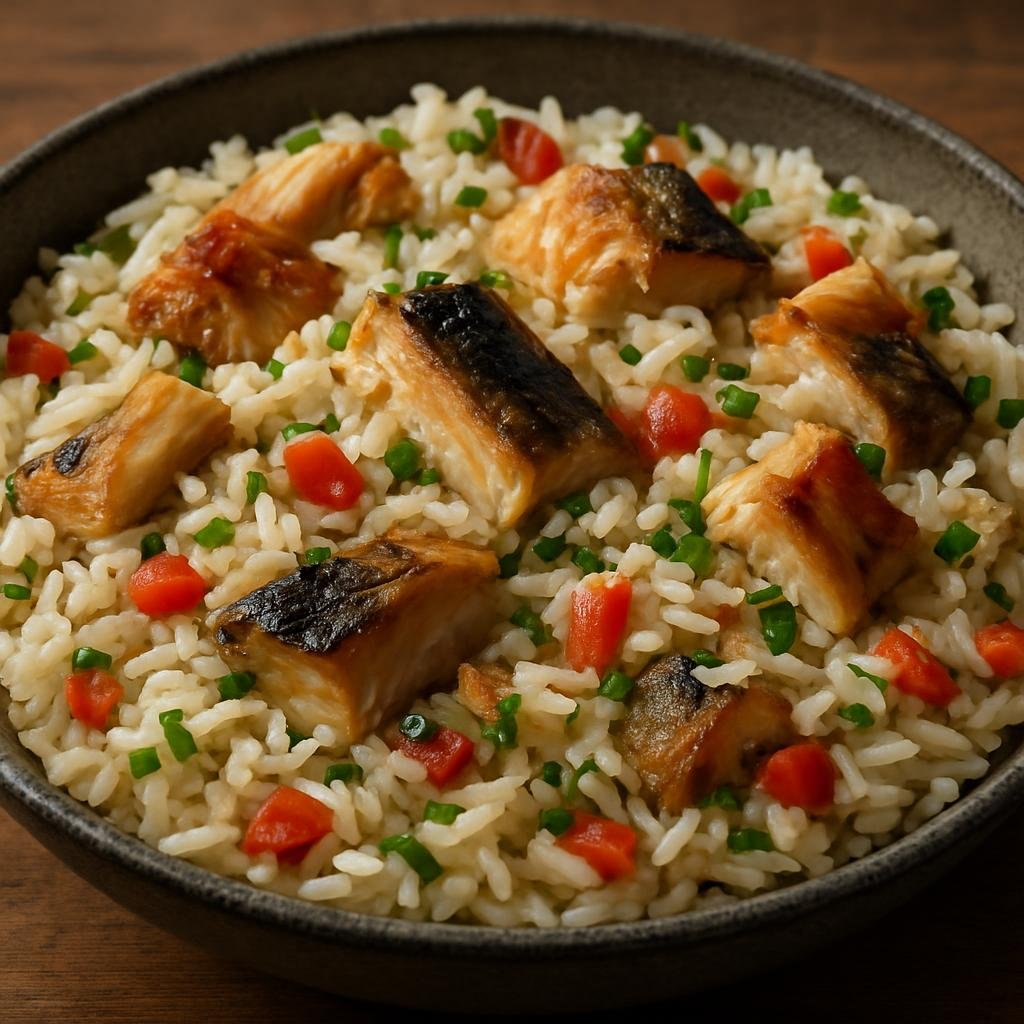 Entree: Brazil – Para – Arroz Paraense (Pará-style coconut rice cooked with regional aromatics and smoked fish) recipe