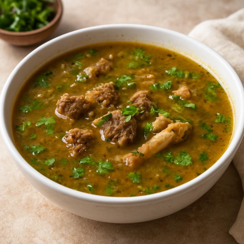 Entree: India – Hyderabad / Telangana – हैदराबादी मराग ➤ Haiderabadi Marag (Spiced thin mutton broth traditionally served alongside Hyderabadi biryani) recipe