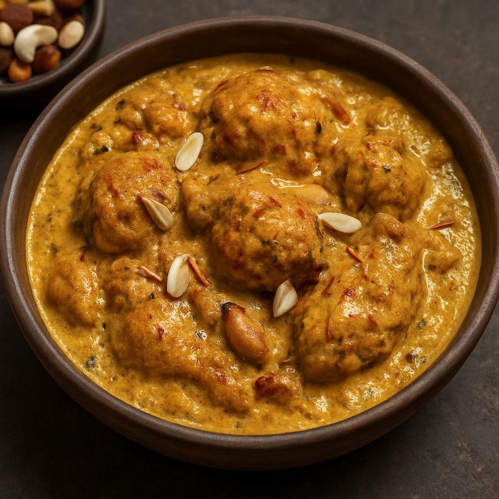 Entree: India – Hyderabad / Telangana – دم کا مرغ ➤ Dum ka Murgh (Slow-steamed marinated chicken cooked with yogurt, aromatic spices, nuts and saffron in a sealed pot) recipe