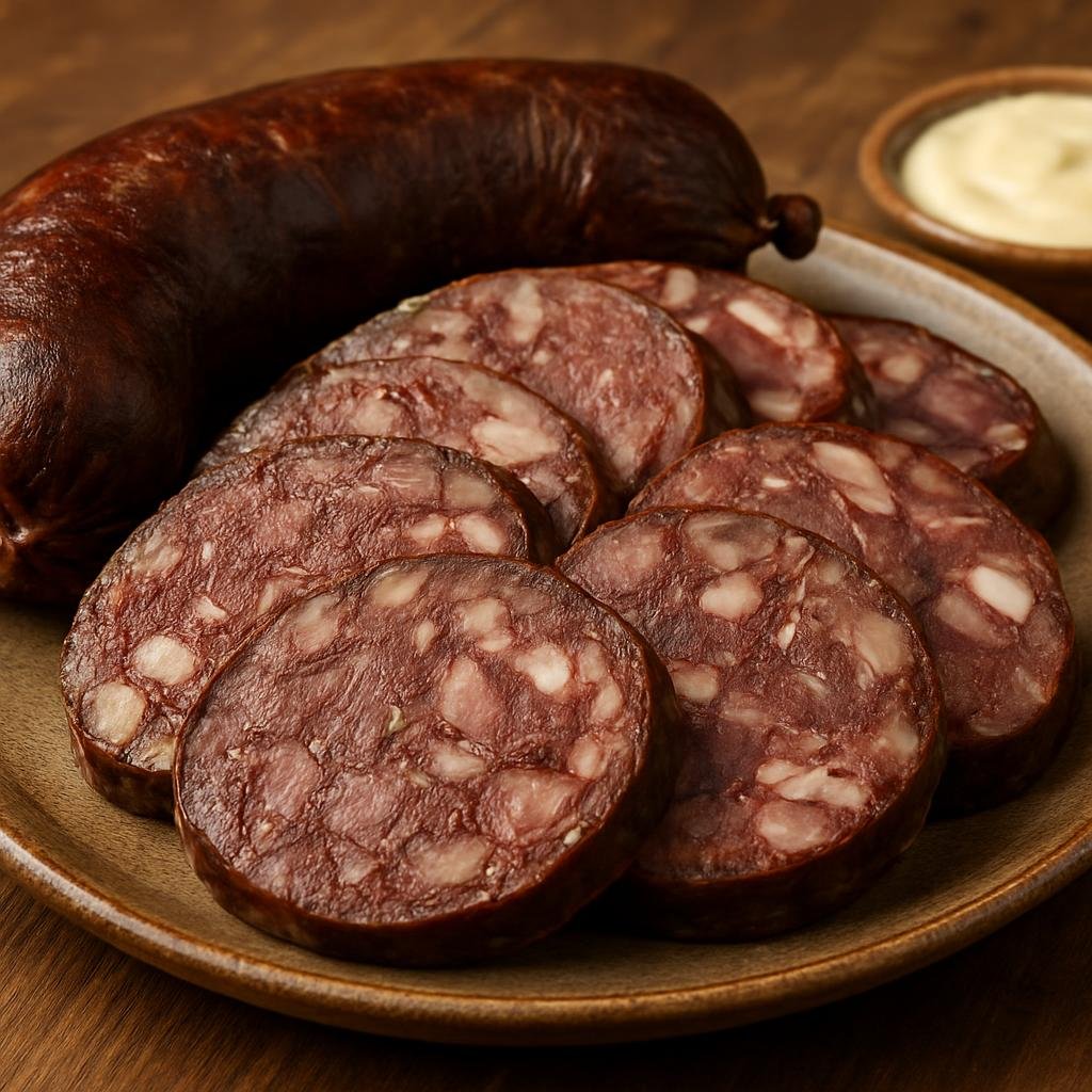 Entree: Russia – Volga Region – Казы ➤ Kazy (Horsemeat sausage from the Volga steppe, typically boiled or smoked and served sliced) recipe