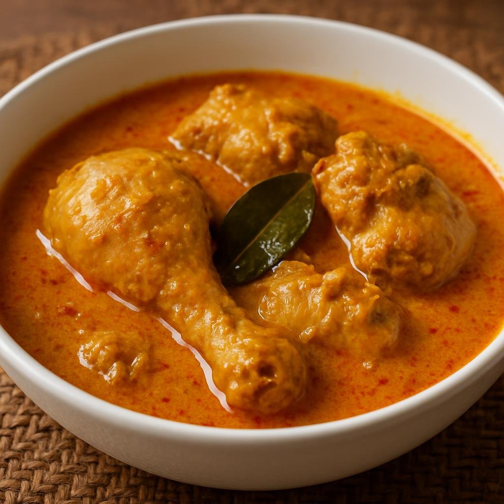 Entree: Indonesia – Padang / Minangkabau – Gulai Ayam (Spiced Minangkabau-style chicken simmered in a rich coconut milk curry) recipe