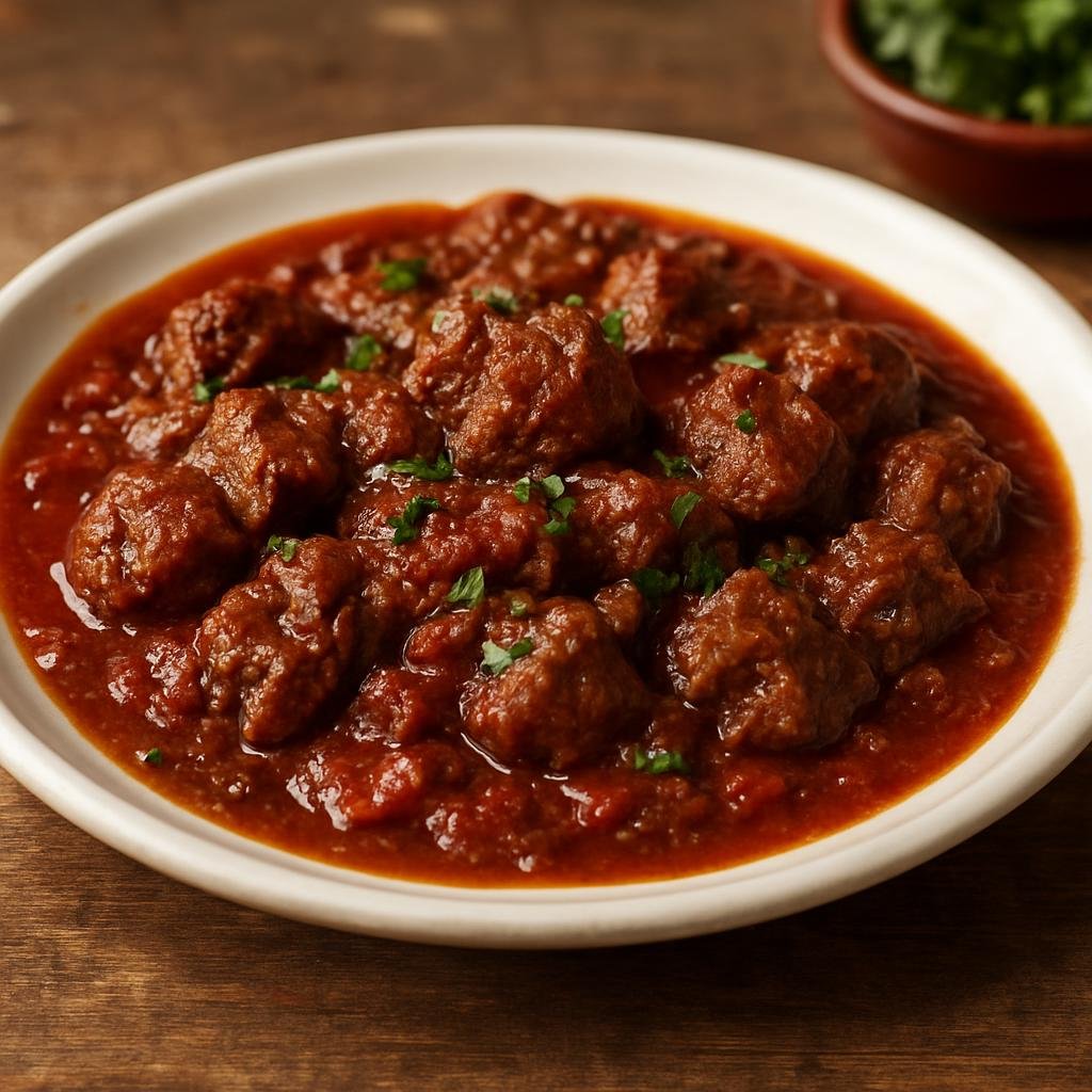 Entree: Italy – Umbria – Spezzatino di Cinghiale (Slow-braised Umbrian wild boar stew in red wine and tomato with herbs) recipe