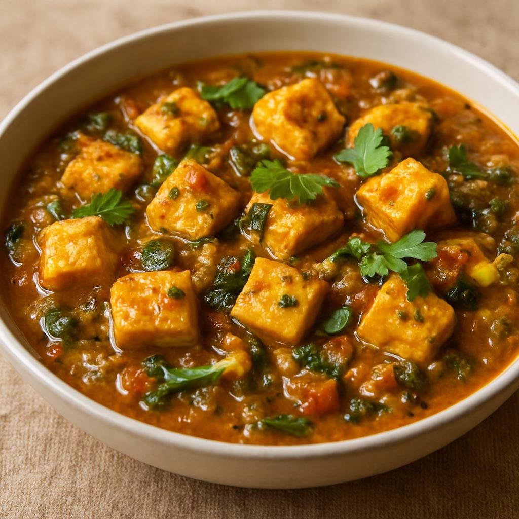 Entree: India – Odisha – ଛେନା ତରକାରୀ ➤ Chhena Tarkari (Fresh cottage cheese cooked in a mildly spiced vegetable-style curry) recipe