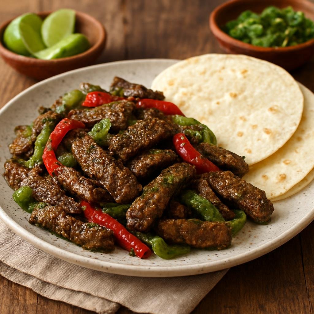 Entree: Mexico – Chihuahua, Northern Mexico – Fajitas de Res recipe