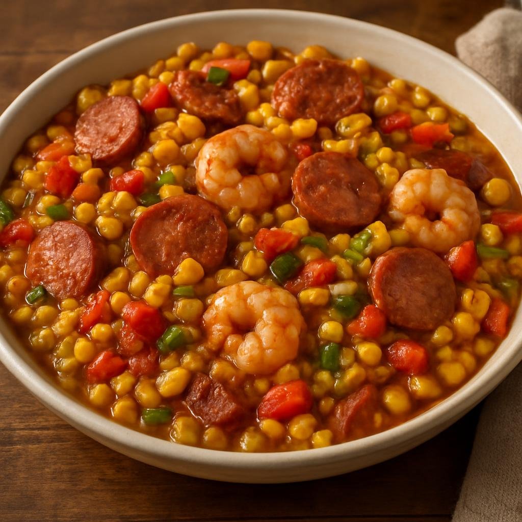 Side Dish: United States – Cajun and Creole Louisiana – Maque Choux recipe