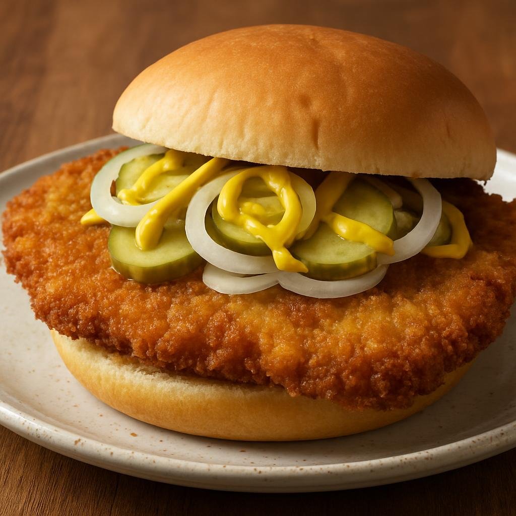 Entree: United States – Indiana, Midwestern United States – Indiana Breaded Pork Tenderloin Sandwich recipe