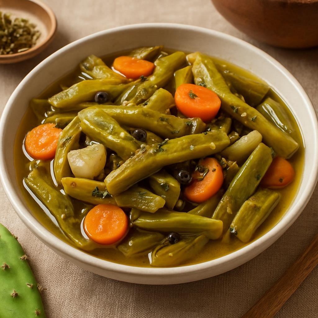 Side Dish: Mexico – San Luis Potosi, Bajio Mexico – Nopalitos en Escabeche recipe