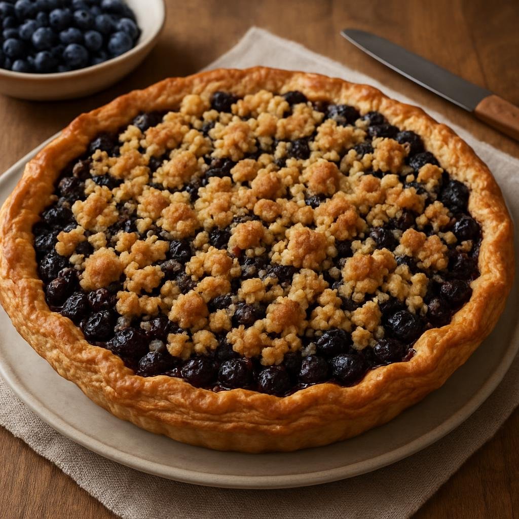 Dessert: Canada – Quebec – Tarte aux Bleuets (Blueberry Pie) recipe