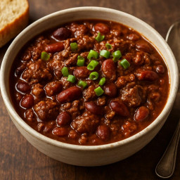 Entree: United States – Texas – Texas Chili con Carne (Spicy beef and chile stew (Texas-style chili)) recipe