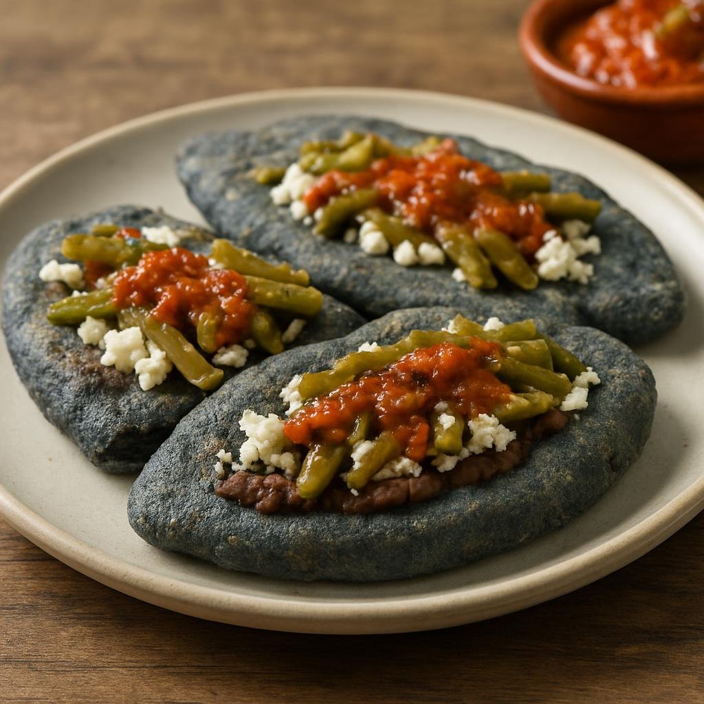 Appetizer: Mexico – Mexico State (Central Mexico) – Tlacoyos recipe