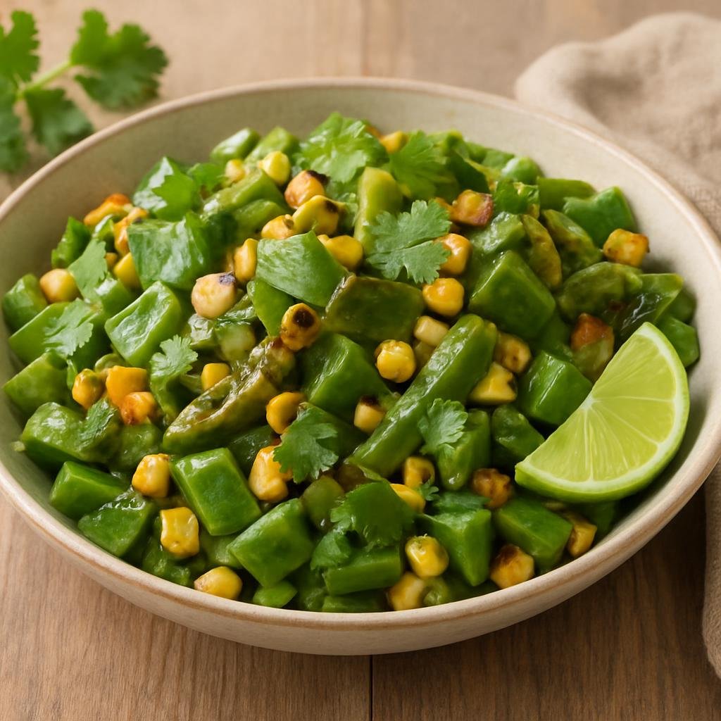 Salad: United States – New Mexico / Southwestern United States – Cactus and Corn Salad recipe