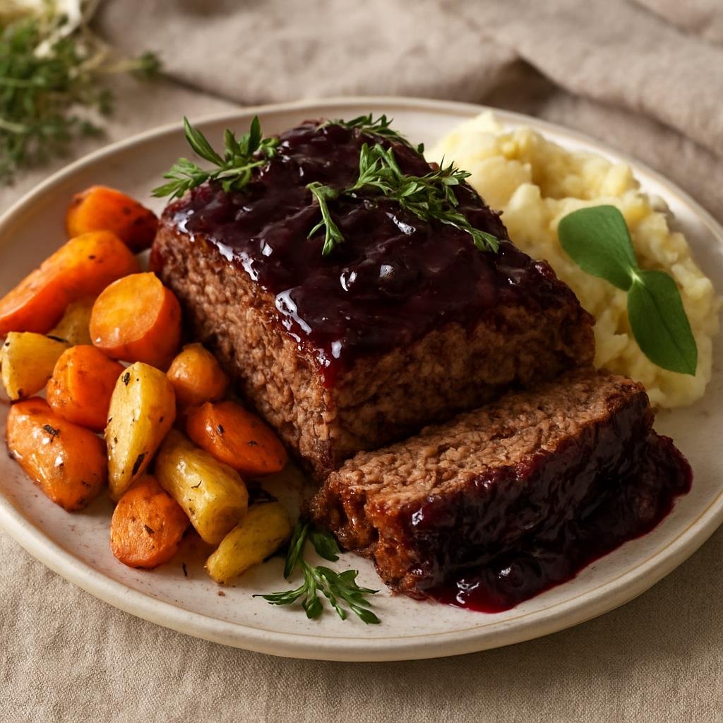 Entree: United States – Idaho, Pacific Northwest – Bison Meatloaf recipe