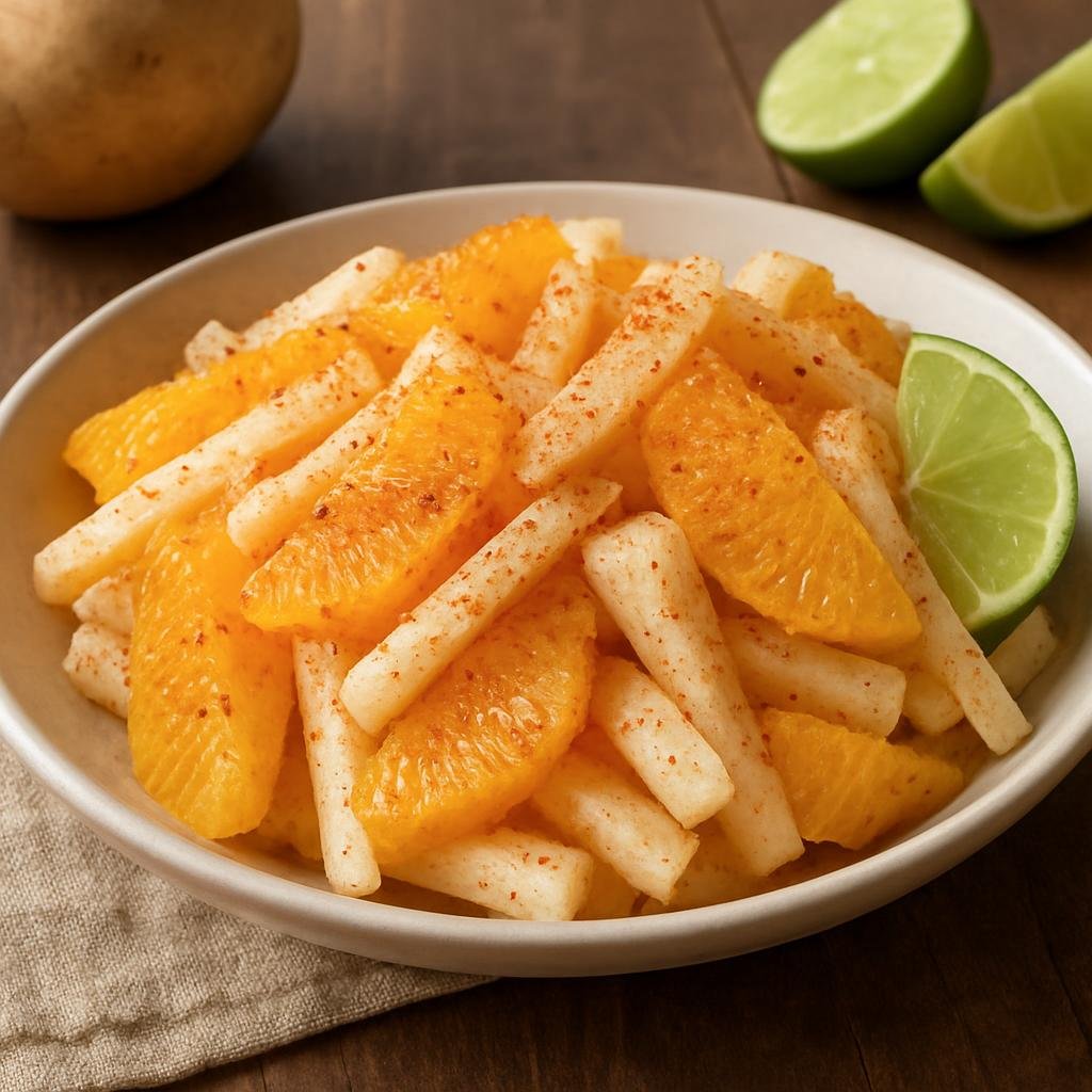 Salad: Mexico – Bajio Mexico — Queretaro – Ensalada de Jícama y Naranja (Jicama and Orange Salad) recipe