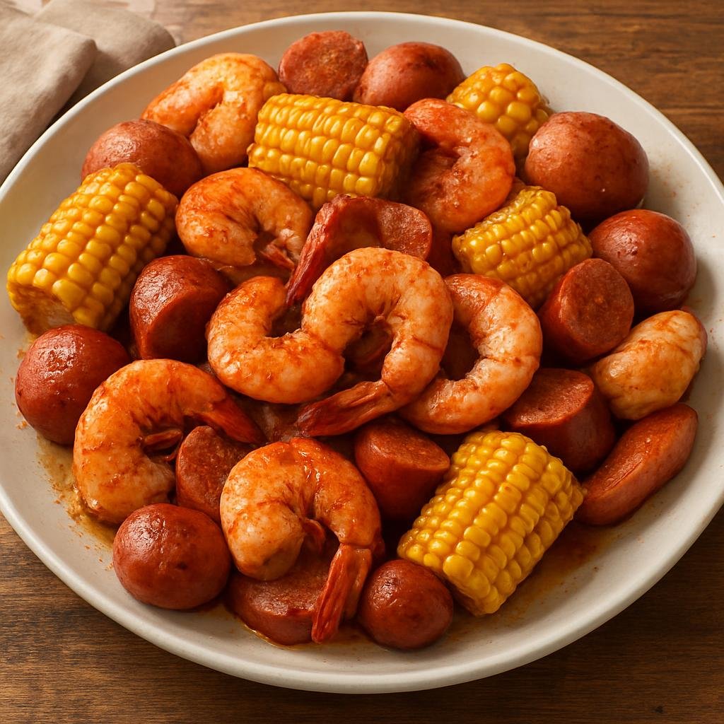 Entree: United States – Georgia (Lowcountry, Southern United States) – Lowcountry Boil recipe