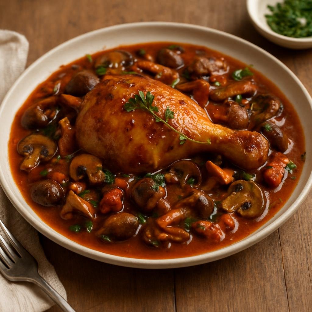 Entree: Canada – Quebec – Poulet Chasseur (Hunter's Chicken) recipe