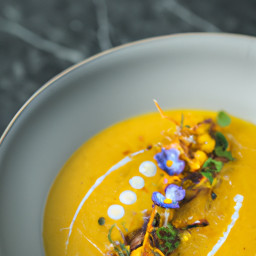 Soup: United States – Charred Corn, Fennel, and Lime Soup recipe