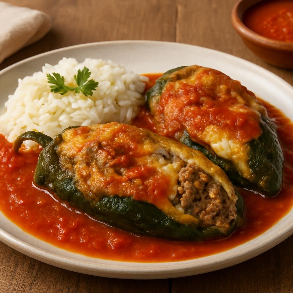 Entree: Mexico – Zacatecas, Bajio Mexico – Chiles Rellenos Zacatecanos (Zacatecan Stuffed Chiles) recipe