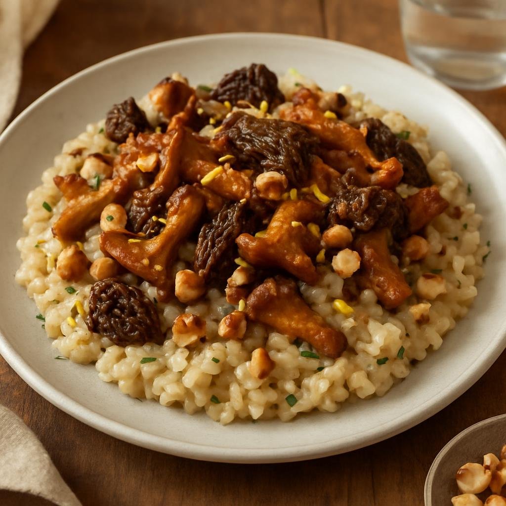 Entree: United States – Oregon (Pacific Northwest) – Oregon Mushroom Risotto recipe