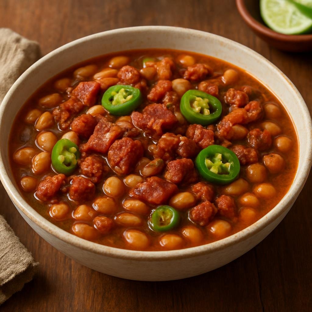 Side Dish: Mexico – Mexico City – Frijoles Charros recipe