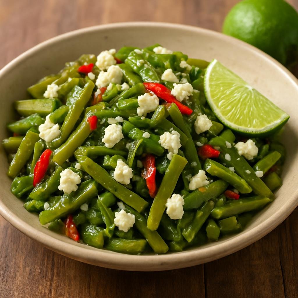 Salad: Mexico – Durango (Northern Mexico) – Ensalada de Nopalitos recipe