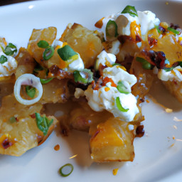 Side Dish: United States – Crispy Smashed Potatoes with Horseradish-Chive Vinaigrette recipe