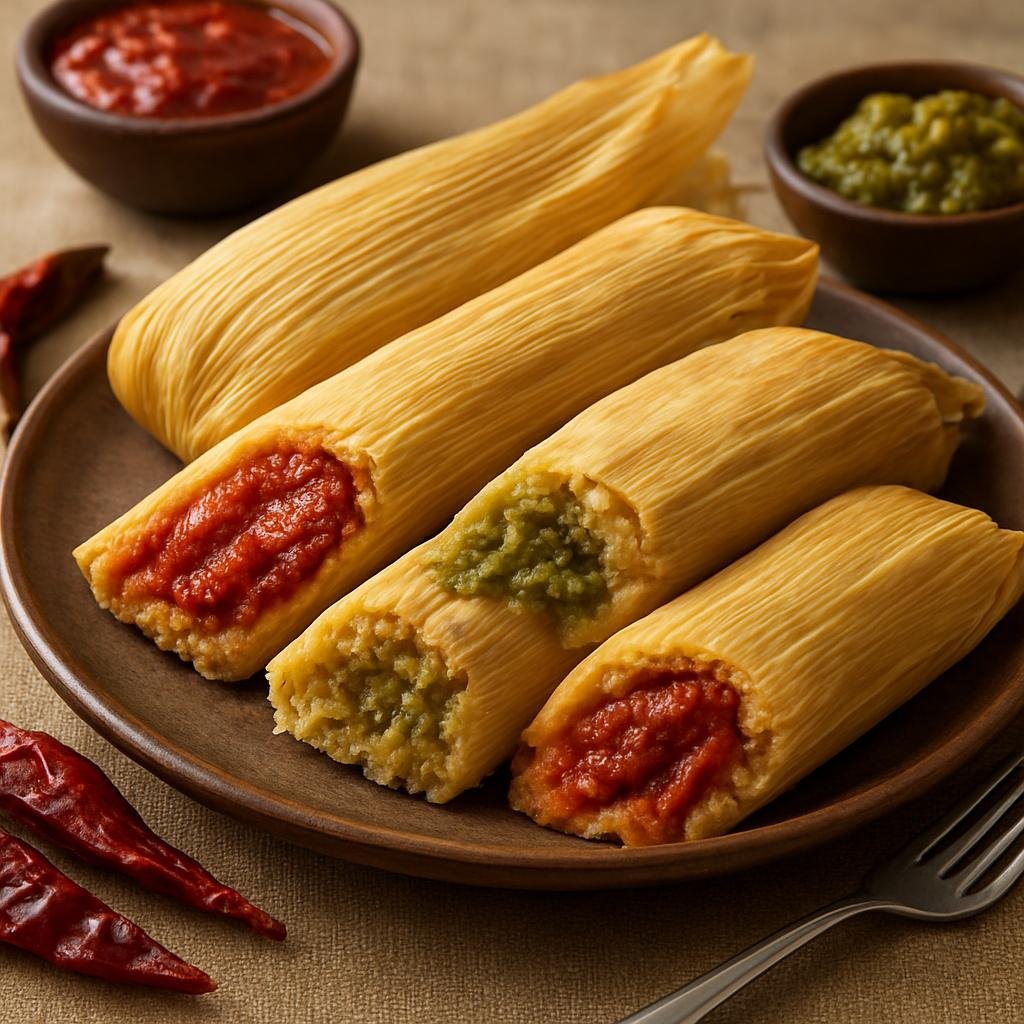 Entree: United States – New Mexico (Southwestern United States) – New Mexico Tamales recipe