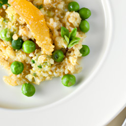 Side Dish: United States – Citrus-Mint Pearl Couscous with Sautéed Fennel and Peas recipe