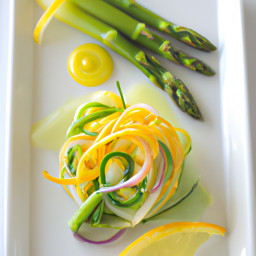 Salad: United States – Shaved Asparagus-Fennel Citrus Ribbon Salad with Tarragon-Shallot Vinaigrette recipe