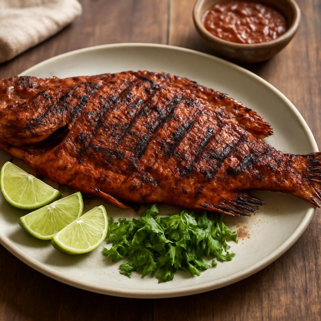 Entree: Mexico – Gulf Coast Mexico — Tamaulipas – Pescado a la Talla (Grilled Marinated Fish) recipe