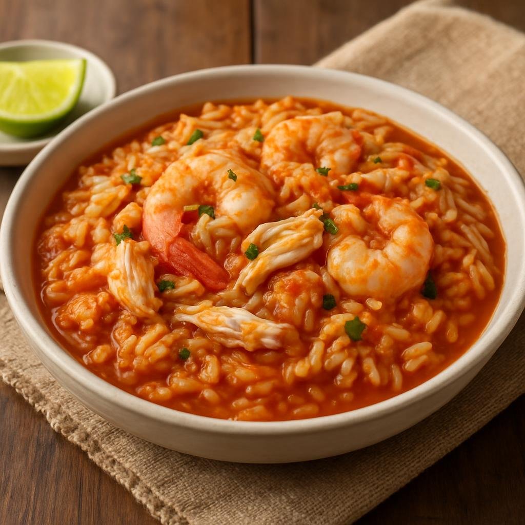 Side Dish: Mexico – Gulf Coast Mexico (Tamaulipas) – Arroz a la Tumbada (Seafood Rice) recipe