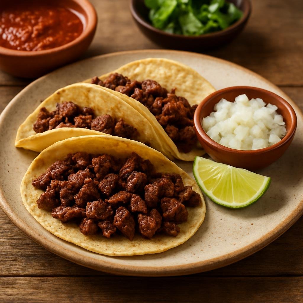 Entree: Mexico – Coahuila (Northern Mexico) – Tacos de Bistec Coahuilenses (Coahuila-style Beef Steak Tacos) recipe