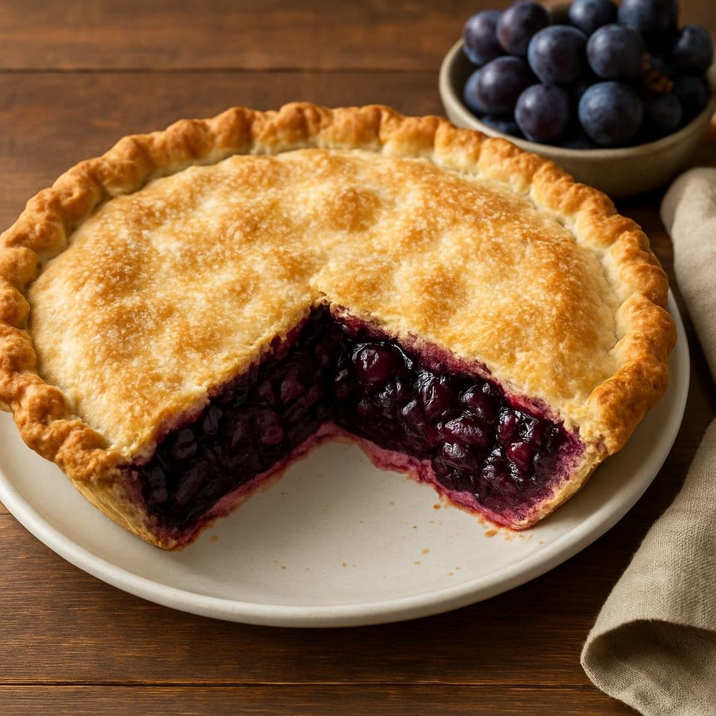 Dessert: United States – New England (Connecticut) – Connecticut Grape Pie recipe