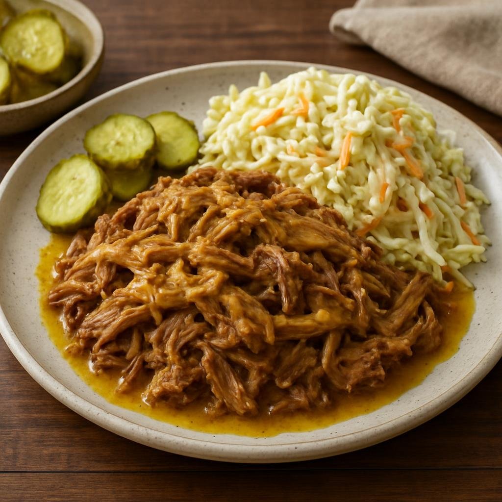 Entree: United States – South Carolina / Southern United States – Carolina Pulled Pork recipe