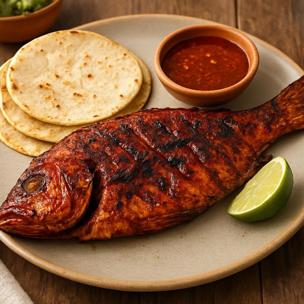 Entree: Mexico – Sinaloa (Pacific Coast Mexico) – Pescado Zarandeado (Zarandeado-Style Grilled Fish) recipe
