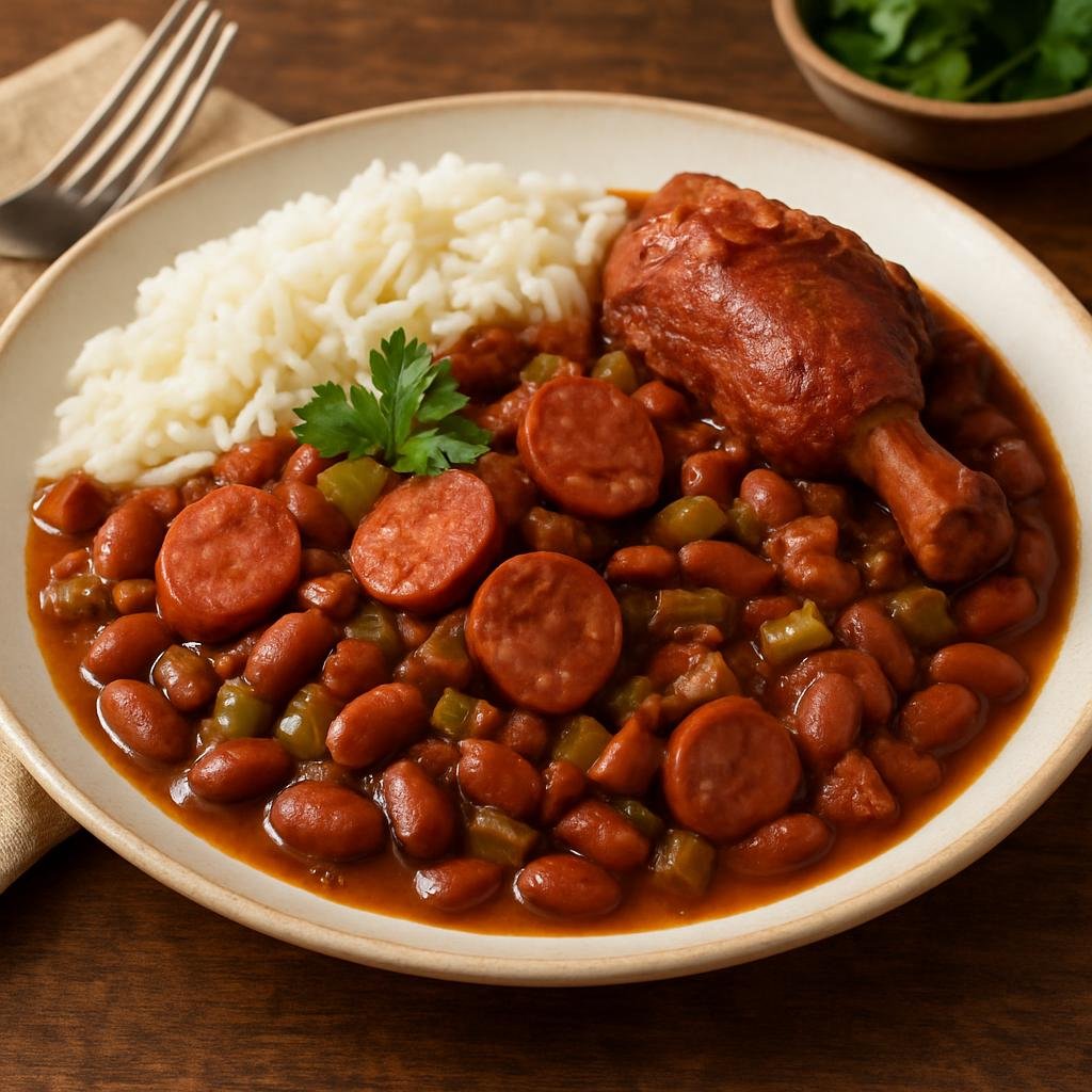 Entree: United States – Alabama (Southern United States) – Smoked Sausage and Red Beans recipe