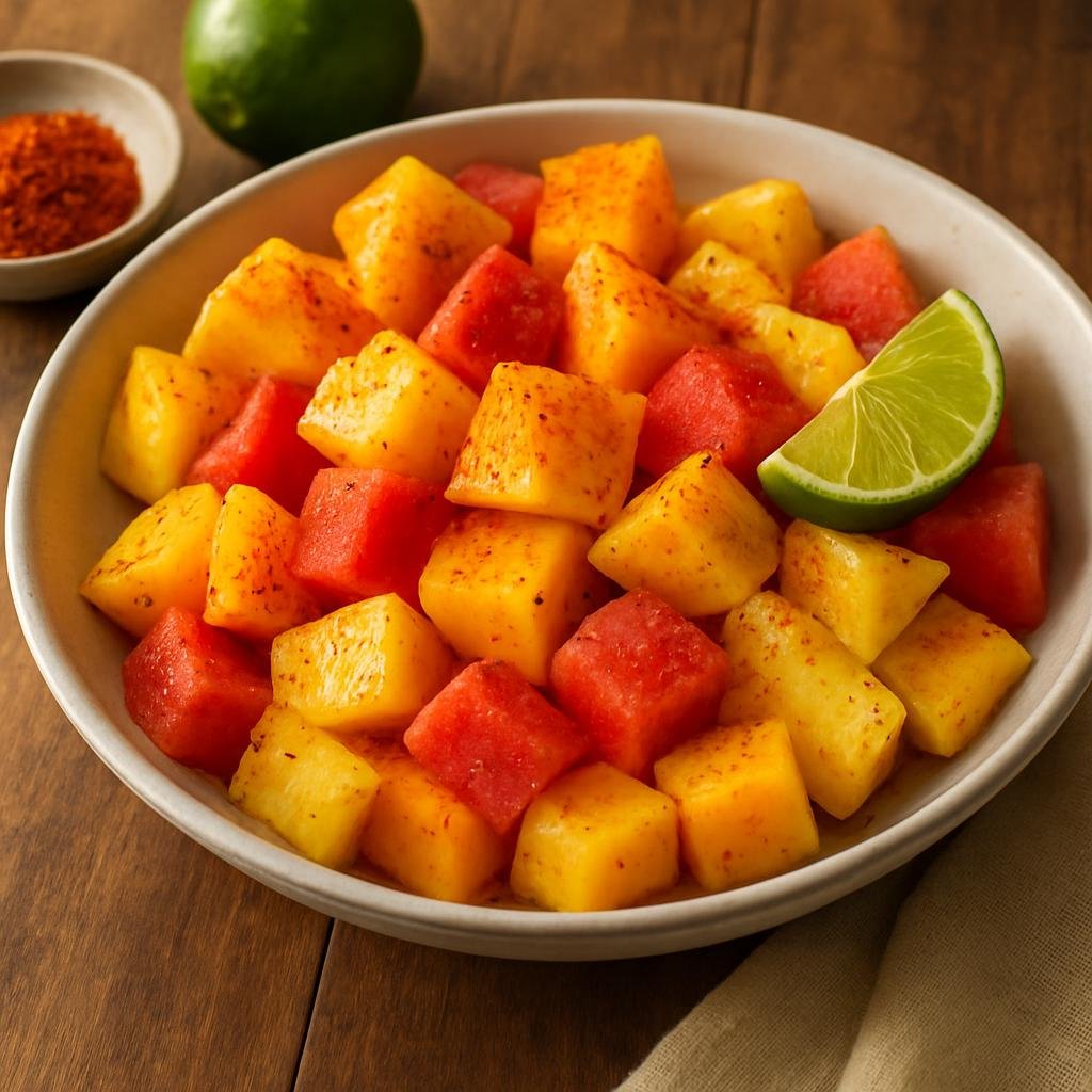 Salad: Mexico – Mexico State (Central Mexico) – Ensalada de Frutas con Chile recipe