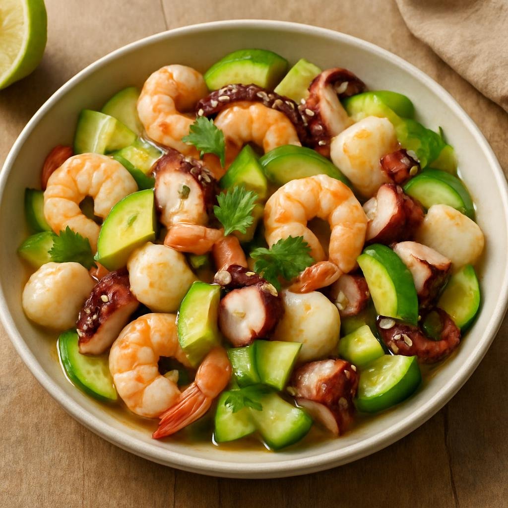 Salad: Mexico – Baja California, Northern Mexico – Ensalada de Mariscos recipe