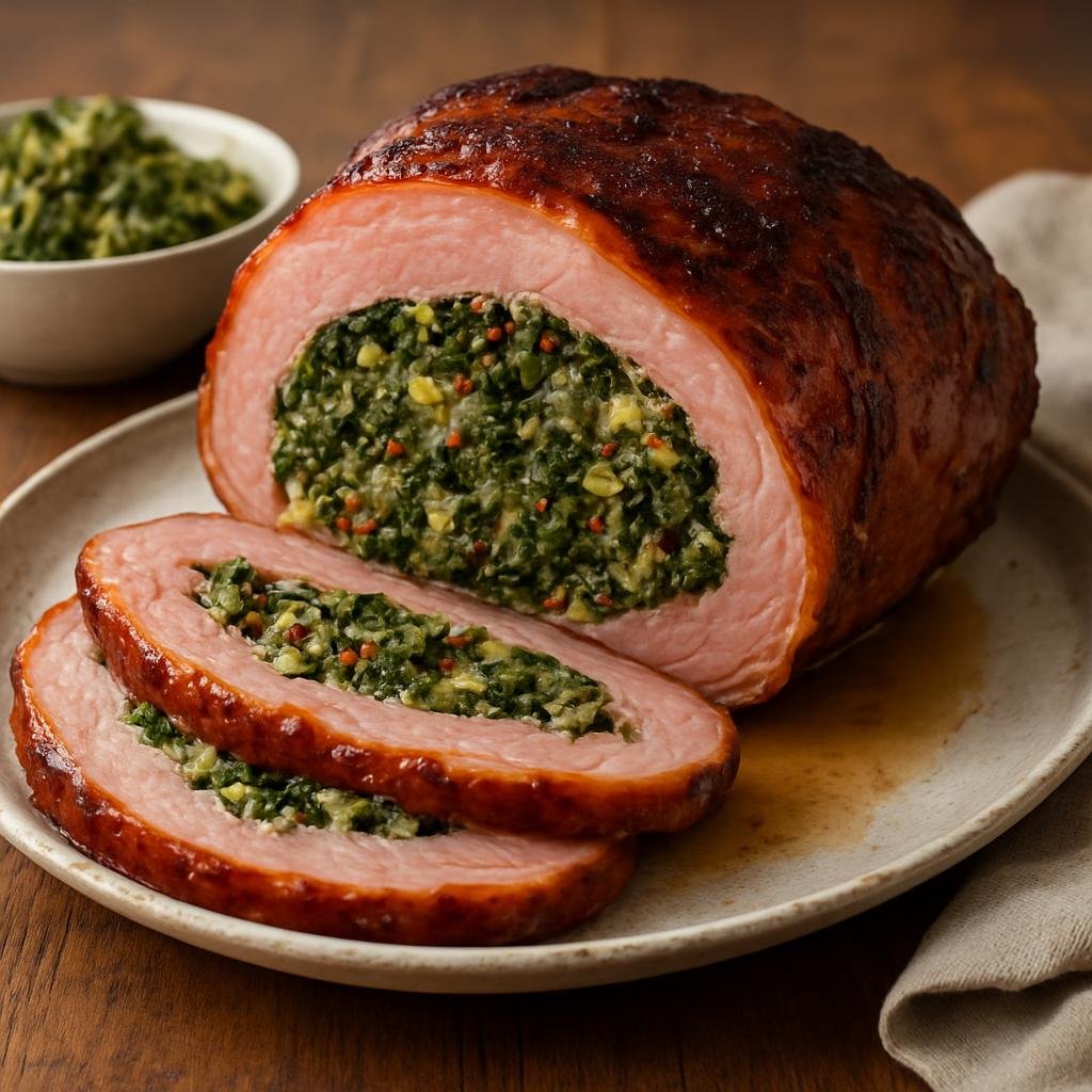 Entree: United States – Mid-Atlantic United States (Maryland) – Stuffed Ham recipe