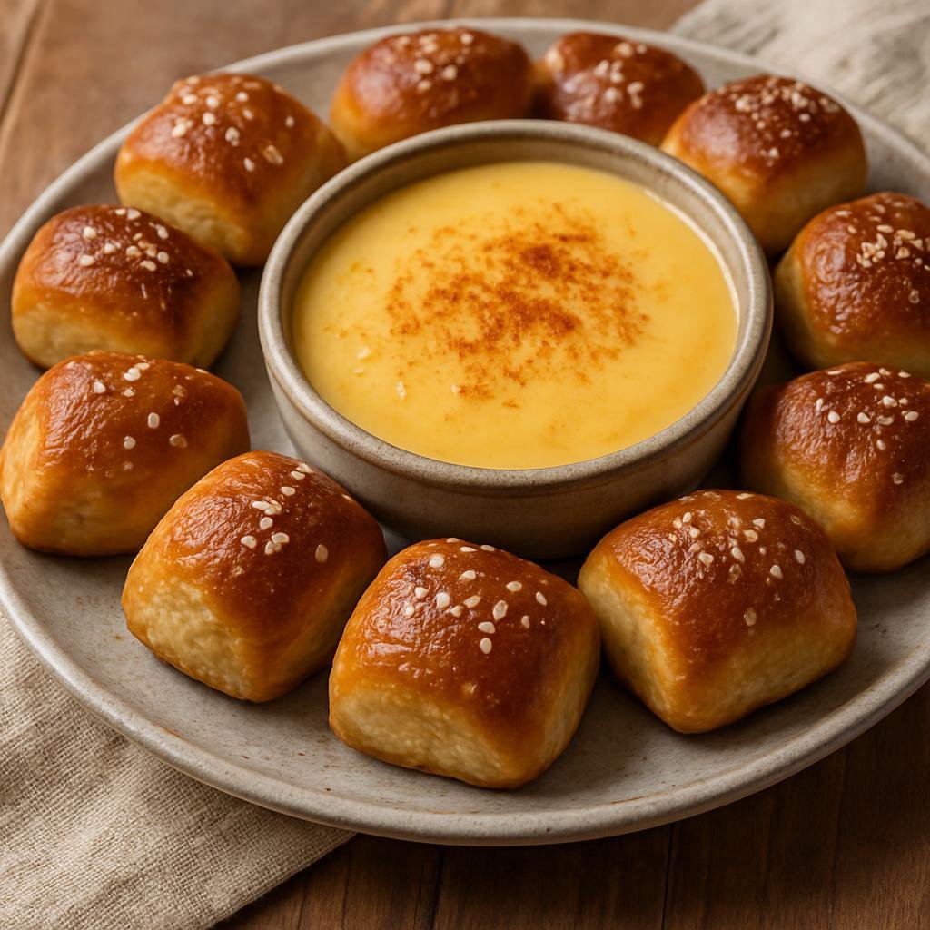 Appetizer: United States – Delaware (Mid-Atlantic United States) – Delaware Pretzel Bites with Beer Cheese recipe