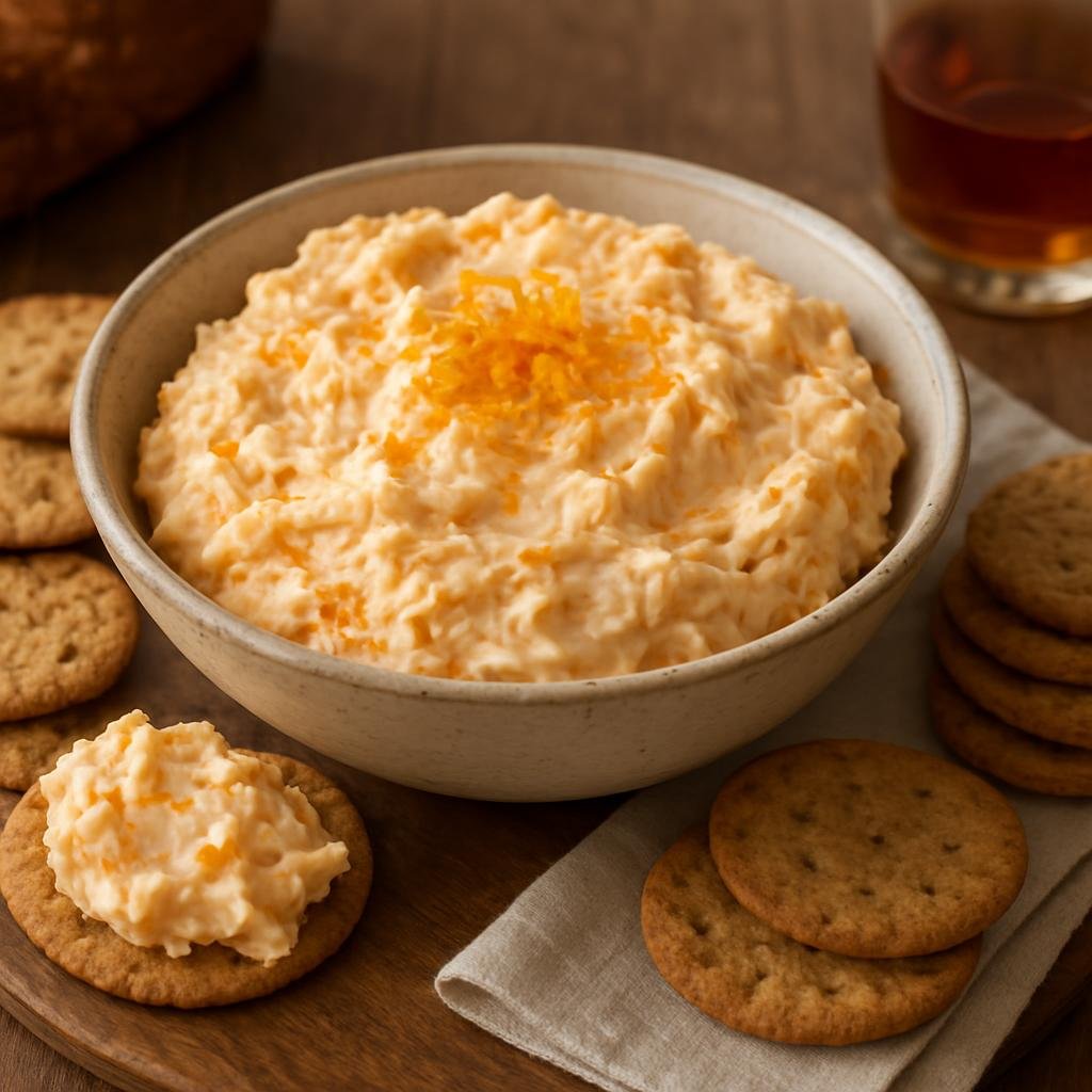 Appetizer: United States – Wisconsin, Upper Midwest – Brandy Old Fashioned Cheese Spread recipe