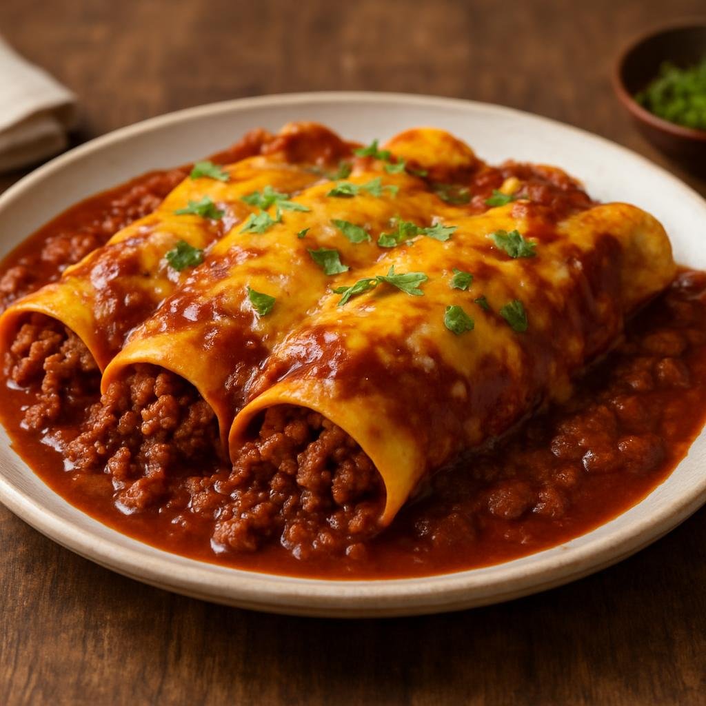 Entree: United States – Texas – Tex-Mex Enchiladas recipe