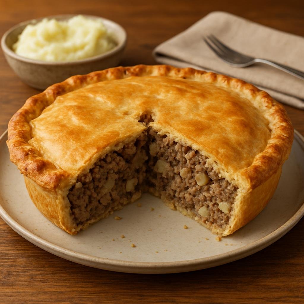 Entree: Canada – New Brunswick (Atlantic Canada) – Tourtière du Lac Saint-Jean (Lake Saint-Jean Meat Pie) recipe