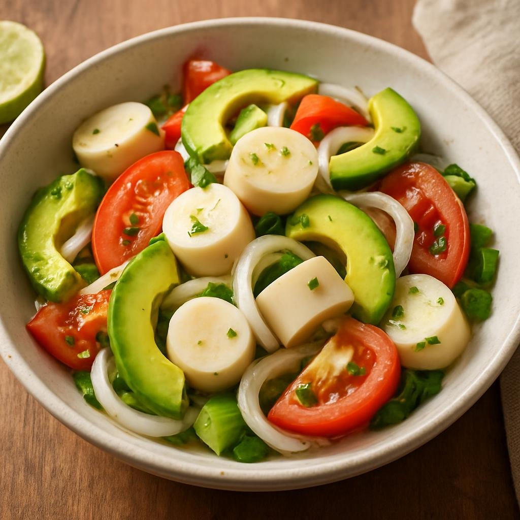 Salad: Mexico – Chiapas (Southern Mexico) – Ensalada de Palmito (Heart of Palm Salad) recipe