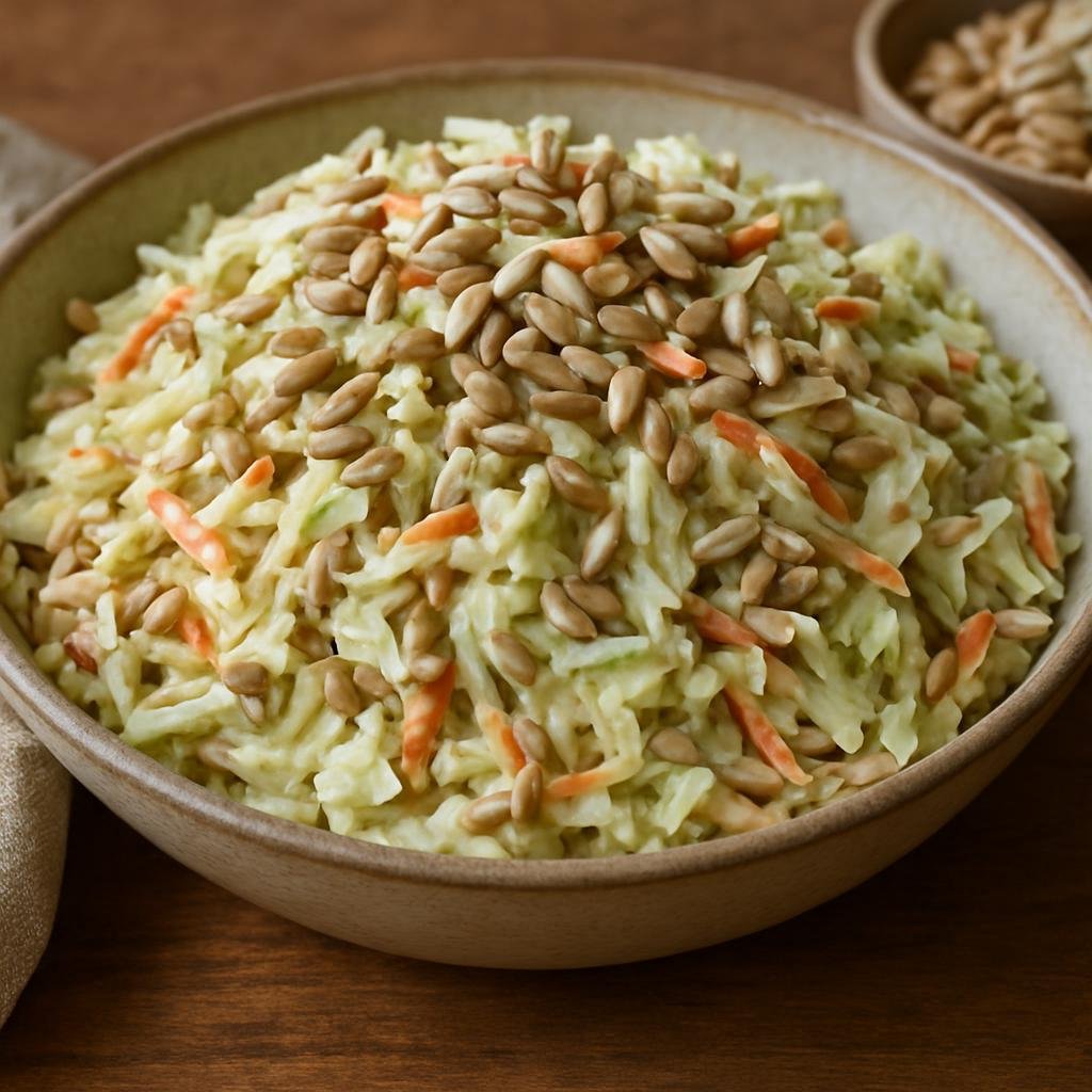 Salad: United States – Great Plains United States (Kansas) – Sunflower Seed Coleslaw recipe