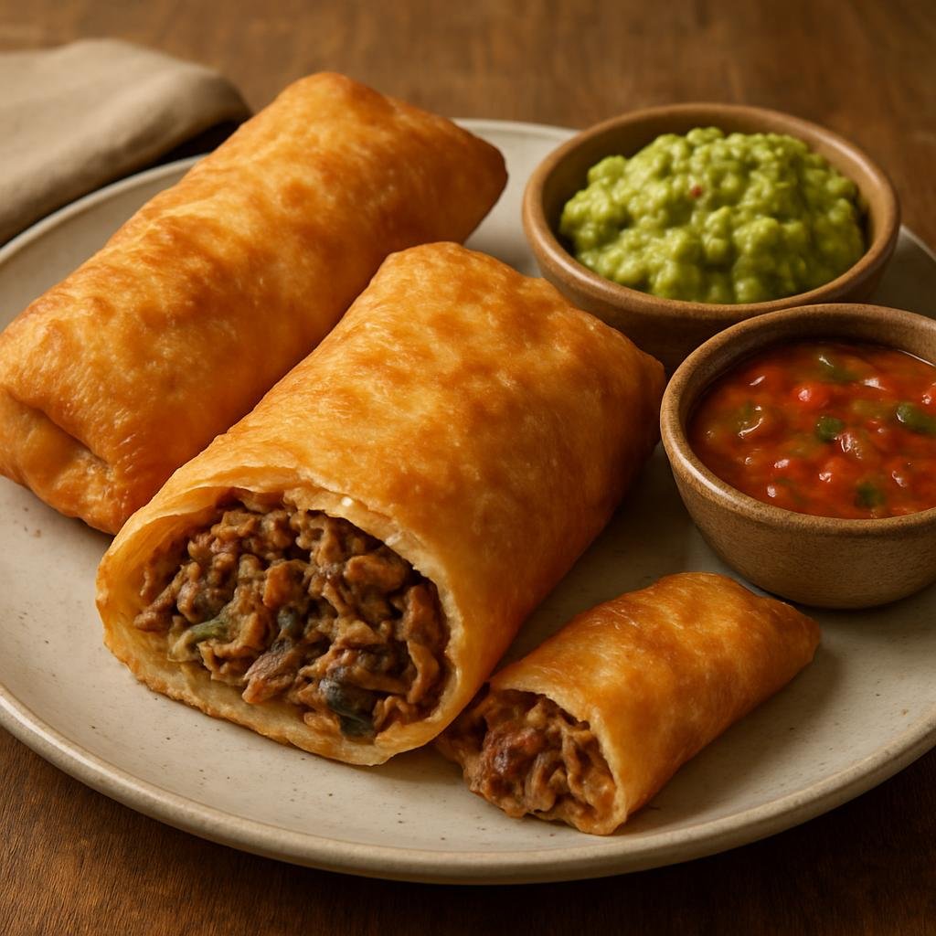 Entree: Mexico – Sonora (Northern Mexico) – Chivichangas (Deep-Fried Burritos) recipe