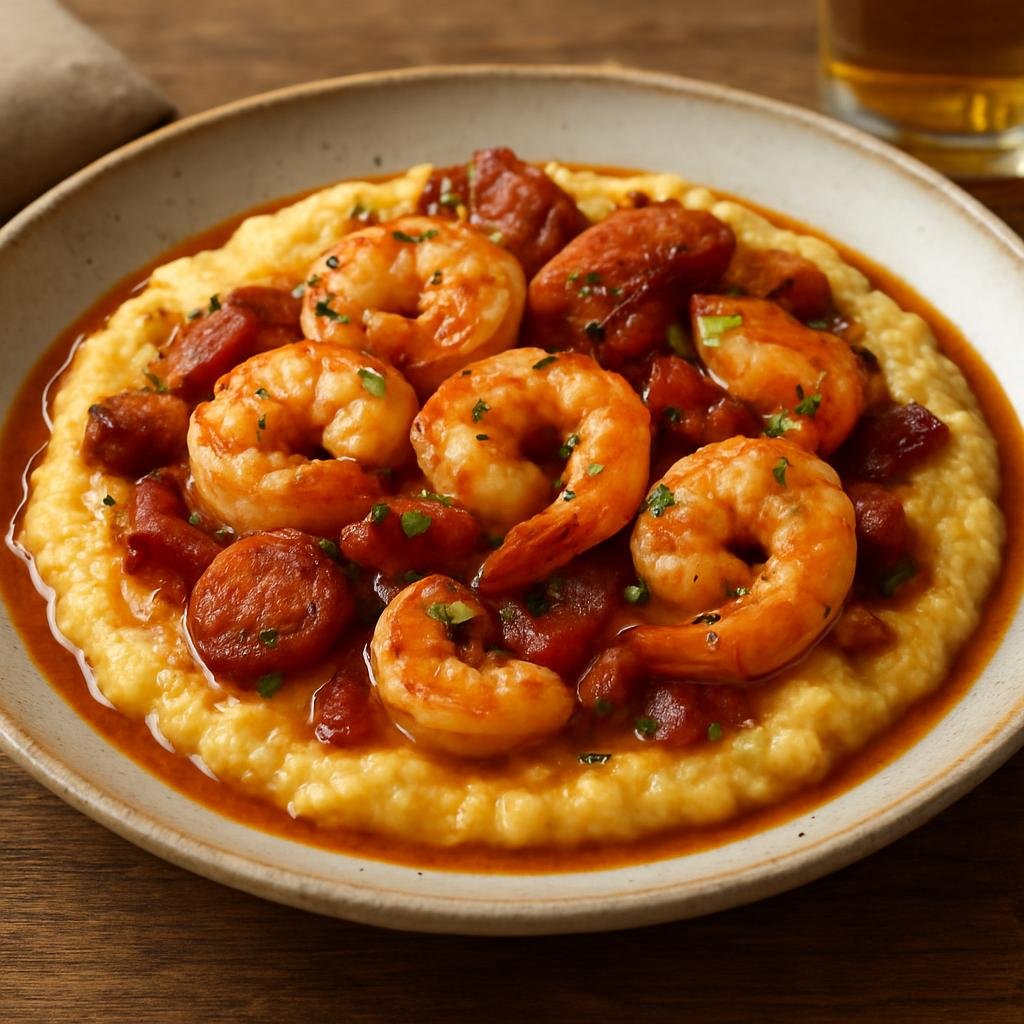 Entree: United States – Alabama (Southern United States) – Shrimp and Grits recipe