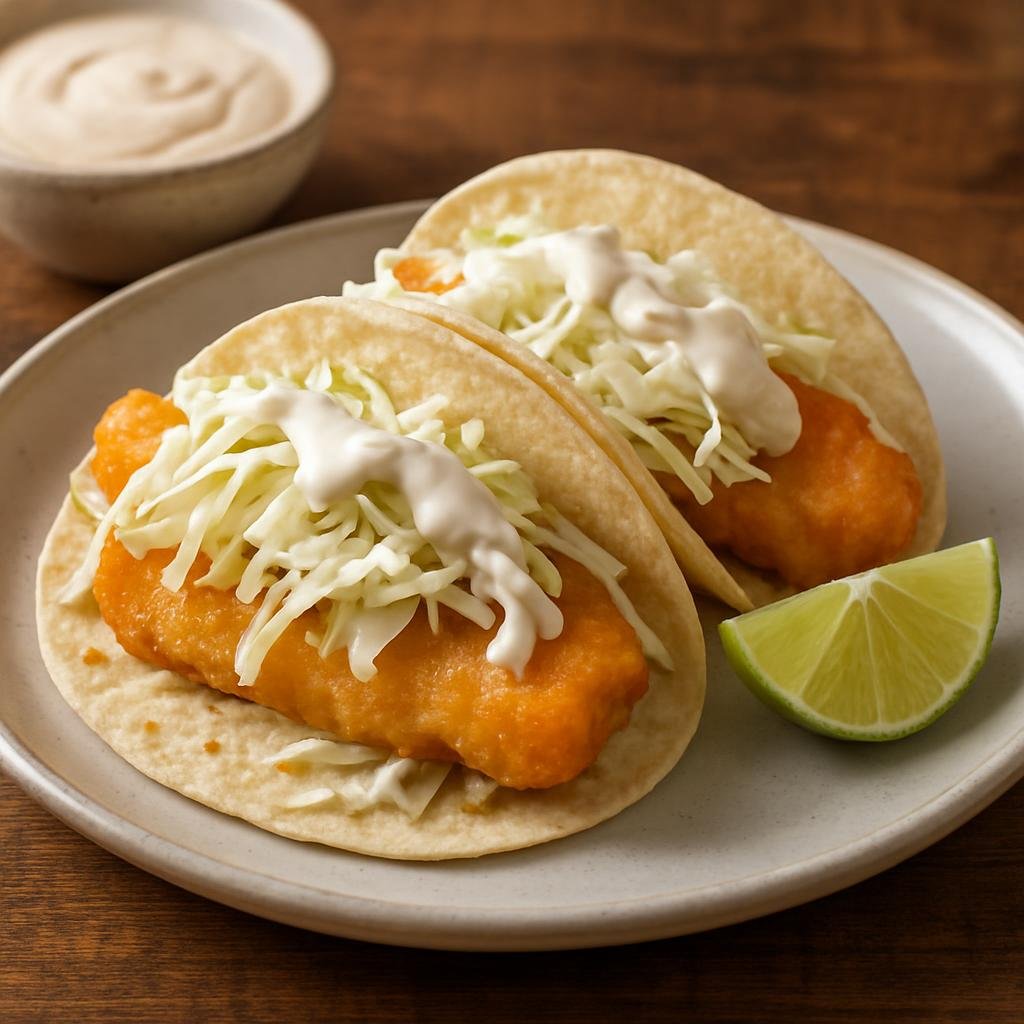 Entree: Mexico – Baja California, Northern Mexico – Tacos de Pescado Estilo Baja recipe
